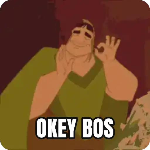 sticker WhatsApp animasi "Okey bos" oleh @soulblade
